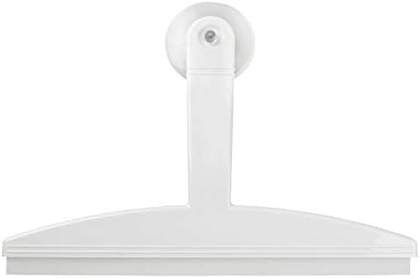 InterDesign 12 Inch White Squeegee with Suction Hook 1