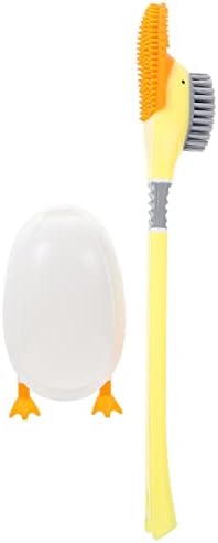 Operitacx Silicone Toilet Brush with Wall Mounted Holder