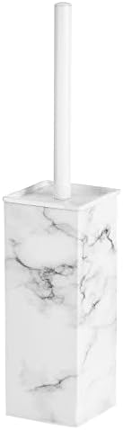mDesign Steel Square Toilet Brush and Holder 1