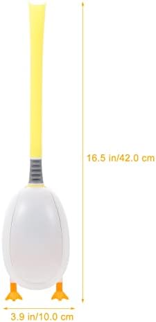 Operitacx Silicone Toilet Brush with Wall Mounted Holder
