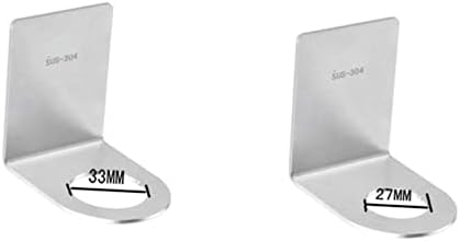 Garneck Silver Shower Gel Hooks Suction Soap Dispenser Holder
