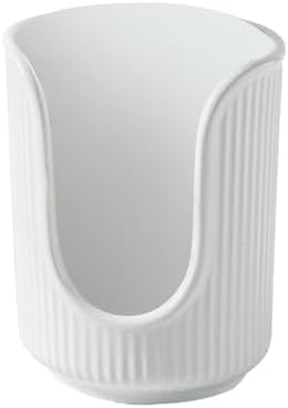 Convenient Bathroom Cup Dispenser for Mouthwash Cups White