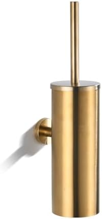FVITA Wall-Mount Toilet Brush with Stainless Steel Holder