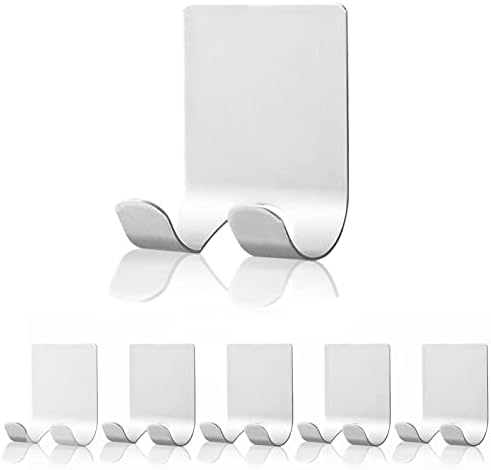 Waterproof Razor Holder 6 Pack Heavy Duty Self Adhesive Hooks