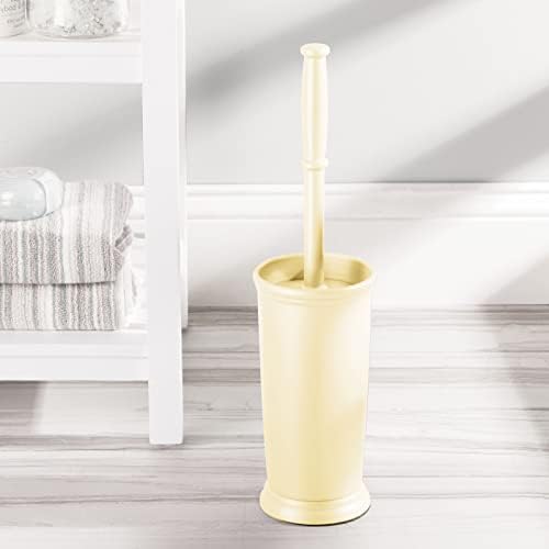 mDesign Toilet Bowl Brush with Modern Holder