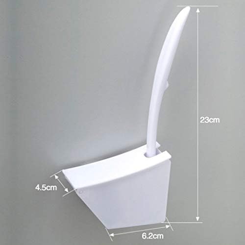 NYKK Toilet Brush with Bracket and Holder - White 23cm