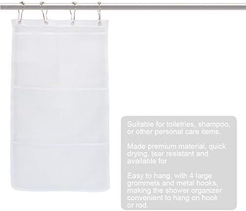 Keenso Mesh Shower Organizer with 6 Pockets 60x33cm 1