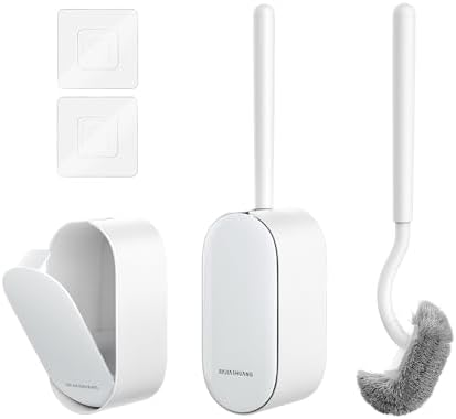 OSCIOSS Toilet Cleaner Brush Set 2 Pack Wall Mounted