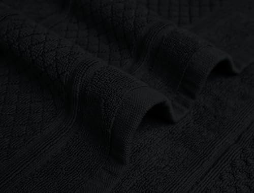 Avalon Towels Black Bath Mat Set of 2 1