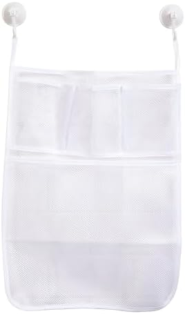 Kenney Hanging Mesh Suction Shower Caddy White