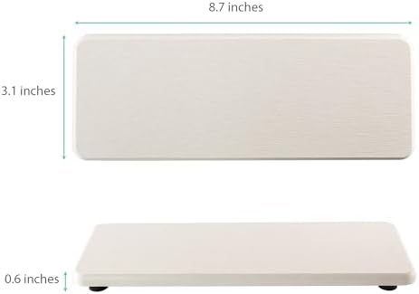 NiuYichee 2 Pcs Water Absorbing Stone Trays White