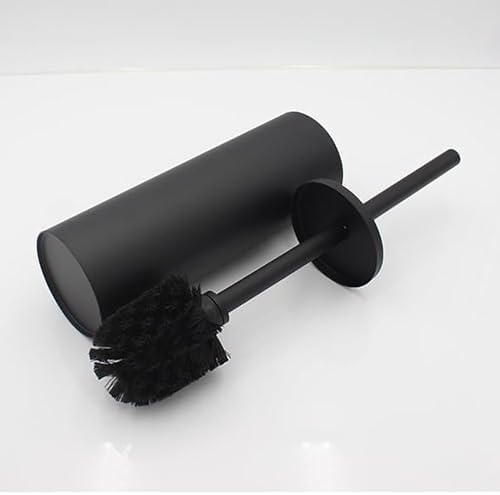 KWQKEM Toilet Brush and Holder Set Matte Black 1
