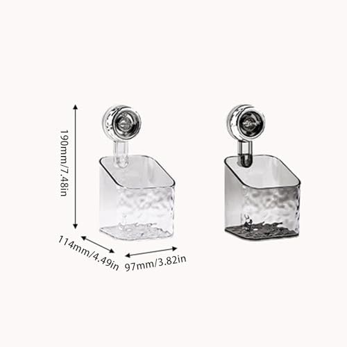 BILIKEYU Luxury Glacier Shower Caddy with Suction Cups 1