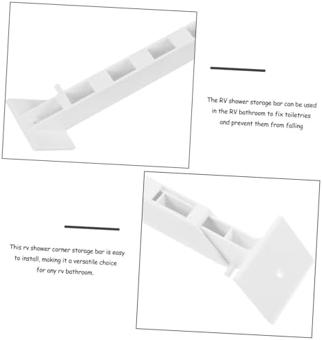 Zerodeko Shower Caddy Corner Rod Sturdy ABS