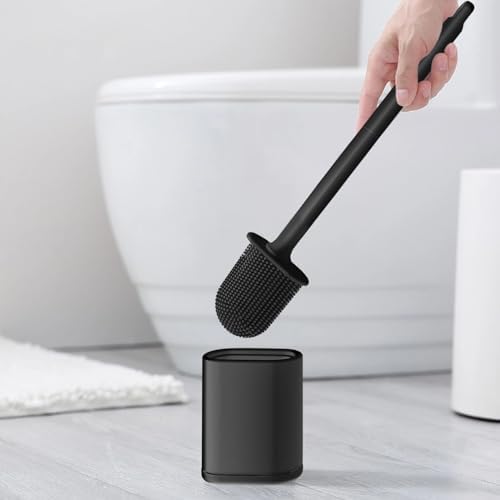 JIMACRO Soft Toilet Brush with Non-Slip Handle