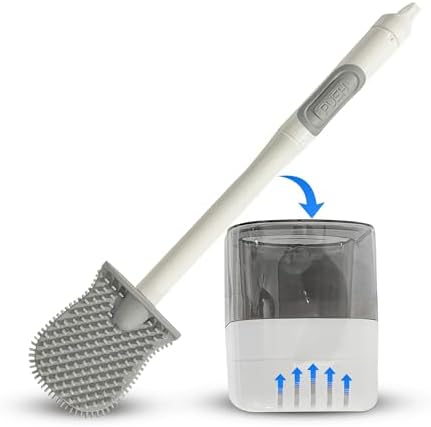 Montequi Toilet Brush with Silicone Dispenser Set