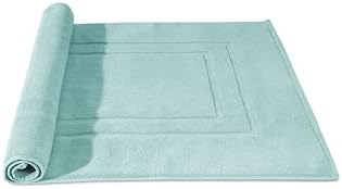 Feather Stitch 2 Piece Bath Mats Sea Foam 30x21 Inch