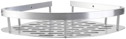Metal Shower Corner Shelf with Non-Drill Mount