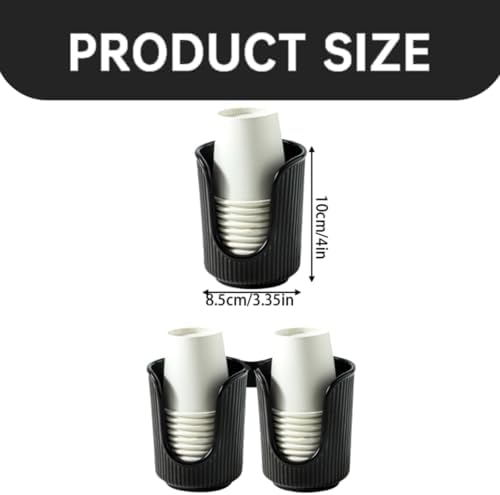 Convenient Bathroom Cup Dispenser for Mouthwash Cups White