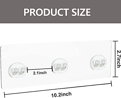 4 Pack Strong Transparent Shower Caddy Adhesive Stickers