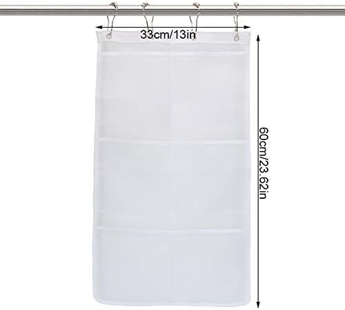 Keenso Mesh Shower Organizer with 6 Pockets 60x33cm 1