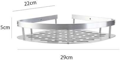 Metal Shower Corner Shelf with Non-Drill Mount