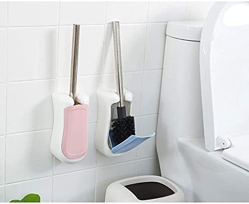 WSYTY Toilet Brush Set with Wall Mount Holder and Long Handle