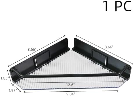 Oedema Corner Shower Caddy with Floating Shelf