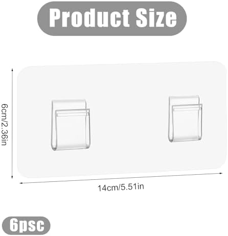 Gjinxi 6-Piece Waterproof Shower Caddy Replacement Hooks