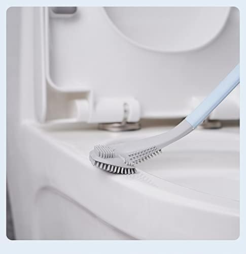 Oariv Silicon Toilet Brush with Golf Head and Slim Handle