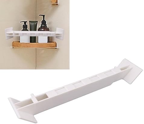 Cyrank RV Corner Shower Bar Storage Organizer