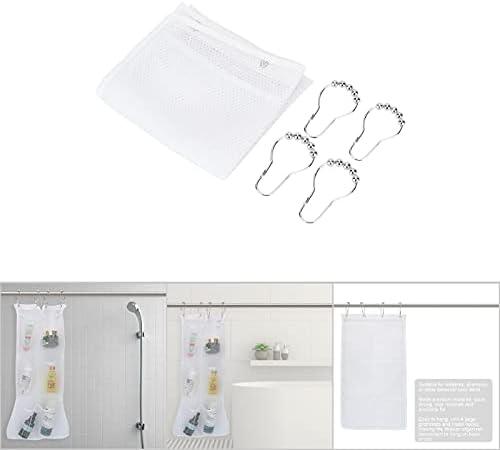 Keenso Mesh Shower Organizer with 6 Pockets 60x33cm 1