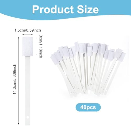 40PCS Disposable Crevice Cleaning Brushes for Small Spaces