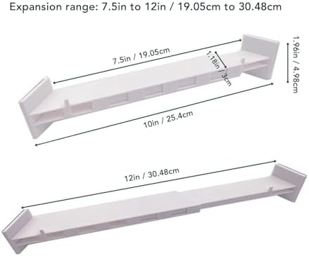 Cyrank RV Corner Shower Bar Storage Organizer