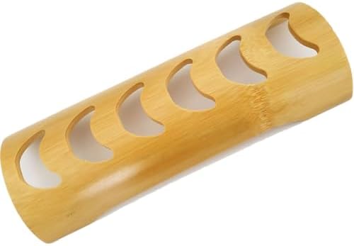 1PC Bamboo Tea Cup Rack 6 Slots Display Holder