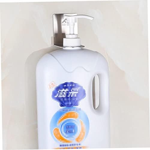 Garneck Silver Shower Gel Hooks Suction Soap Dispenser Holder