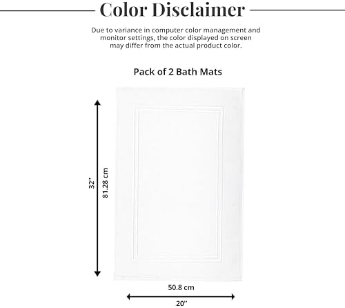 Tens Towels Pack of 2 Super Absorbent Bath Mats