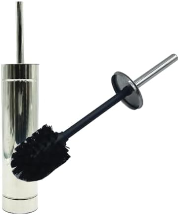 TRIO HOME Toilet Brush Set with Holder 2 Pack Chrome