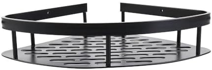 Metal Shower Corner Shelf with Non-Drill Mount