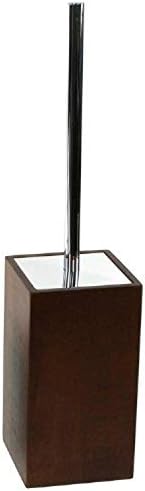 Gedy Papiro Square Toilet Brush Holder Natural Brown