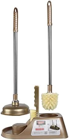 Kanazz Toilet Brush with Holder Brown 1