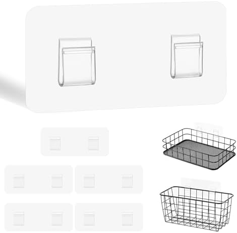 Gjinxi 6-Piece Waterproof Shower Caddy Replacement Hooks