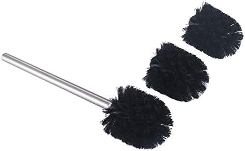 Angle Simple Toilet Brush Set 3PCS with Stainless Steel Handle