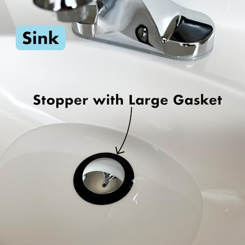 DrainFunnel Chrome Bathtub Stopper for 13-17 Drains