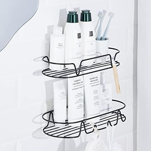 KINCMAX Shower Caddy 2-Pack Matte Black