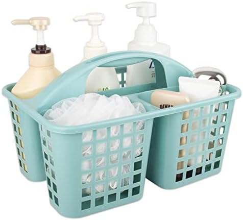 Portable Shower Caddy with 3 Compartments and Handle