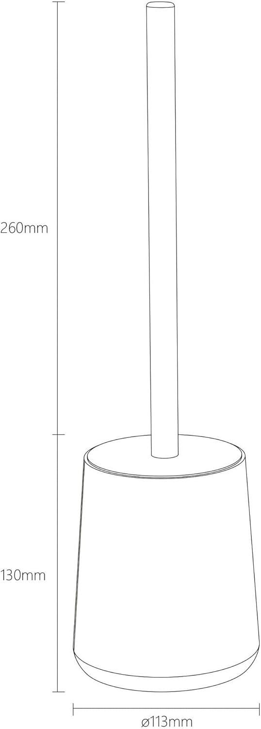 Sealskin Earth Toilet Brush and Holder Freestanding Oak