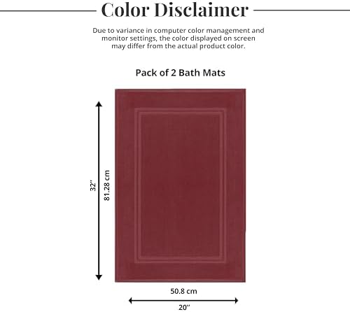 Tens Towels Pack of 2 Bath Mats 20x32 Inches