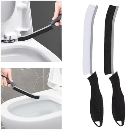 TQRR Toilet Brush 2 Pcs Gap Crevice Cleaning Tool