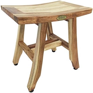 EcoDecors Teak Shower Shaving Foot Rest with Sealer
